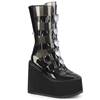 DemoniaCult - SWING230C Bottes de plateforme - Noir Product image